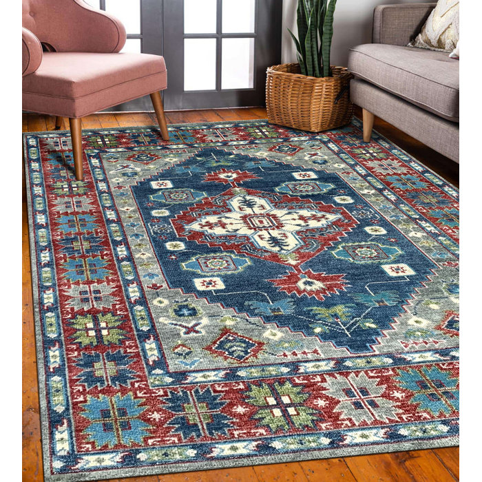 Bungalow Rose Hand Knotted Wool Oriental Rug Wayfair